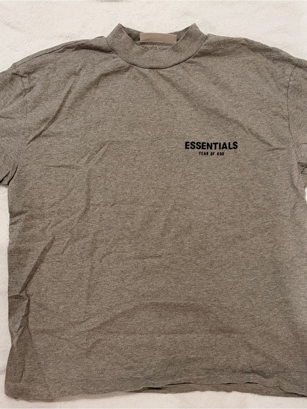 Fear of God ESSENTIALS Short Sleeve Tee in Heather Gray